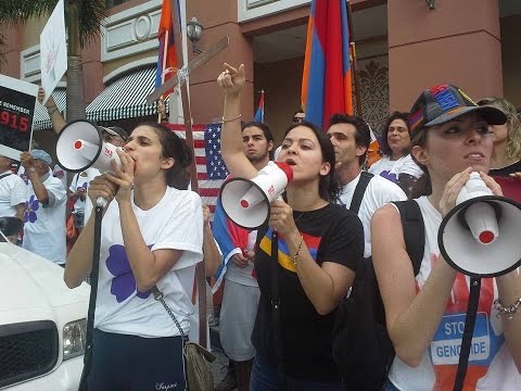 სომეხი ერის გენოციდის 100 წლისთავი. აშშ  США  День Геноцида Армян 24.04.2015  Армяне Вірмени